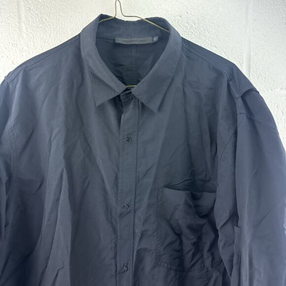 Alexander wang Elongated Black Cotton Blend Shirt, Oversized Fit, Sz L, 26x37 - Picture 3 of 13